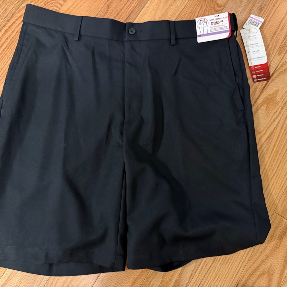 NWT Men's Black P Golf Shorts 38”